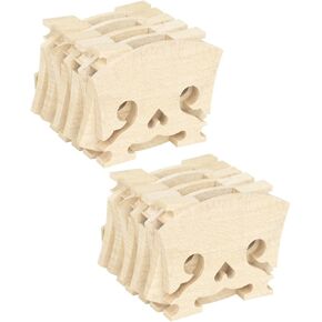 10Pcs Premium Maple Violin Bridge Heart Shaped Design Baroque Style Replacement Part for Violin and Stable Instrument Accessory