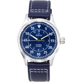 RATIO Pilot Style Watches Analog Japanese Automatic 200M Water Resistant Casual Formal Wear Watch for Men