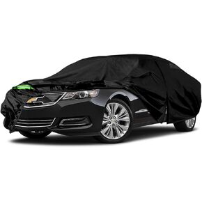 غطاء سيارة مقاوم للماء متوافق مع ملحقات شيفروليه بولت EV 2017-2024 و2022-2024 EUV، أغطية سيارة لجميع الأحوال الجوية 420D مع سحاب وقفل لحماية السيارة من الغبار والثلج والمطر والبرد in Kuwait