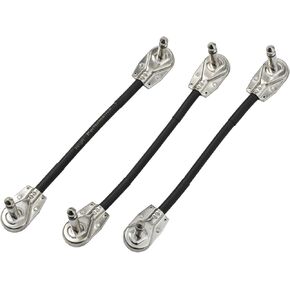 كابل مساعد لتصحيح الجيتار الأسود من ISET، 3 عبوات كابل دواسة جيتار مقاس 6 بوصات in Kuwait