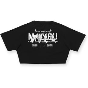 JJ Malibu Men's Fun Graphic Oversized Cropped Tank Top