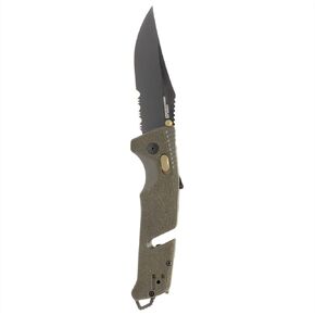 SOG Trident at - Uniform Blue - Partially Serrated