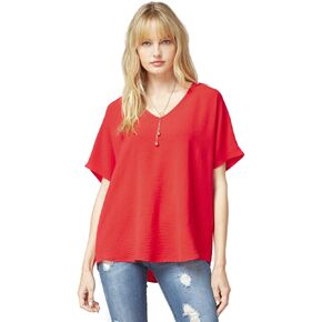 Entro Women's Gigi Short Sleeve V-Neck Top