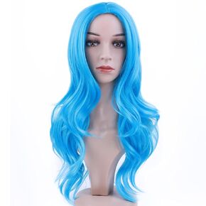 PATTNIUM Orange Ombre Wig Flame Fire Wig Long Curly Wavy Ombre Orange Wig for Women Girls Synthetic Heat Resistant Wig with Wig Cap