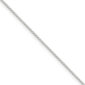 The Black Bow 1mm, Sterling Silver Solid Open Curb Chain Necklace