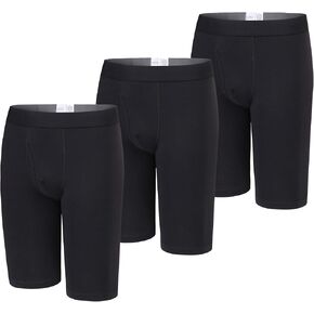 Y2Y2 Men's Cotton Stretch Boxer Briefs Long Leg Underwear