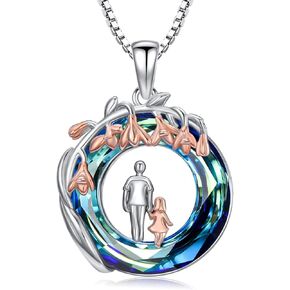 AXELUNA Mother Father Daughter Brother Siter Family Neckalce Sterling Silver