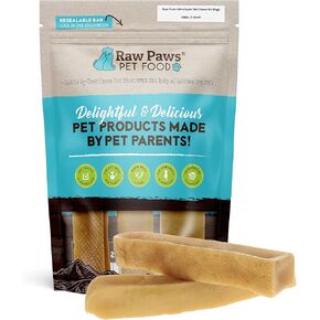 Raw Paws Himalayan Yak Chews for Large Dogs (4 Count) - Large Dog Yak Chews - Himalayan Cheese for Large Dogs - Large Yak Bones - Yak Milk Bones for Dogs - Yak Cheese Chews Himalayan