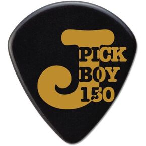 Pickboy J-Pick, Black, Cellulose, 1.50mm, 10 picks