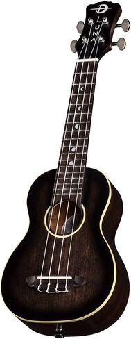 Luna Art Vintage Soprano Ukulele with Gigbag - Distressed Vintage Brownburst in Kuwait