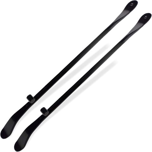 Tire Bars - Mount and Demount Irons - Change Tires on Cars, Trucks, Semi Trailers, Tractors, Buses, ATVs | 40 in x 4/5 in | 40CR Steel | (2 Bars + Bonus Tire Bead Holder) in Kuwait