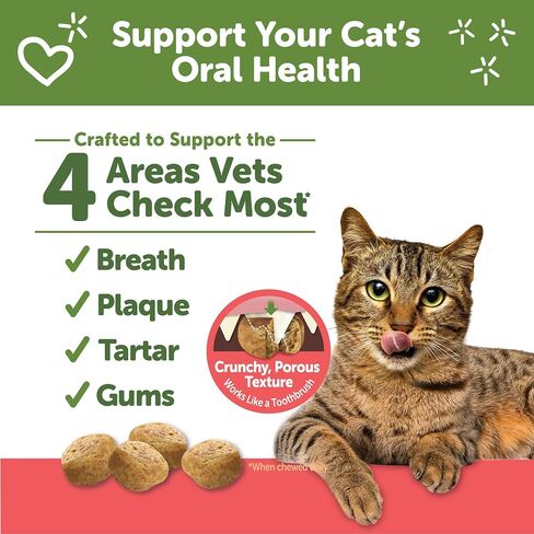 Whimzees Wellness Natural Cat Dental Treats, Chicken Flavor, 4.5 Ounce in Saudi Arabia