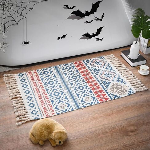 سجاد YRXRUS Valentine Day Boho Area Rugs، سجاد قطني لديكور الغرفة، سجاد شرابة، 23.6 × 35.4 بوصة للحفلات، المعيشة، غرفة النوم، غرفة الغسيل، المطبخ، ديكور المنزل المدخل in Saudi Arabia