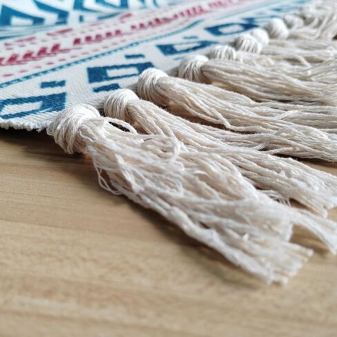 سجاد YRXRUS Valentine Day Boho Area Rugs، سجاد قطني لديكور الغرفة، سجاد شرابة، 23.6 × 35.4 بوصة للحفلات، المعيشة، غرفة النوم، غرفة الغسيل، المطبخ، ديكور المنزل المدخل in Saudi Arabia