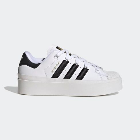 adidas Originals Women's Superstar Bonega Sneaker, White/Black/Gold Metallic, 7.5 in Saudi Arabia