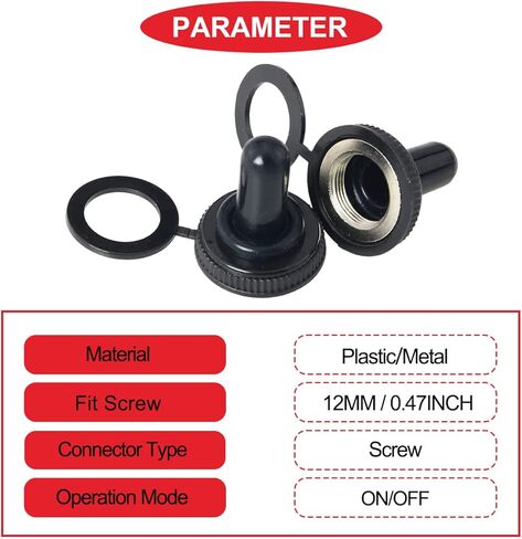 15 قطعة من أغطية الأحذية المطاطية المقاومة للماء لمفتاح التبديل، خيط 12 مم، أغطية غطاء مفتاح التبديل in Kuwait