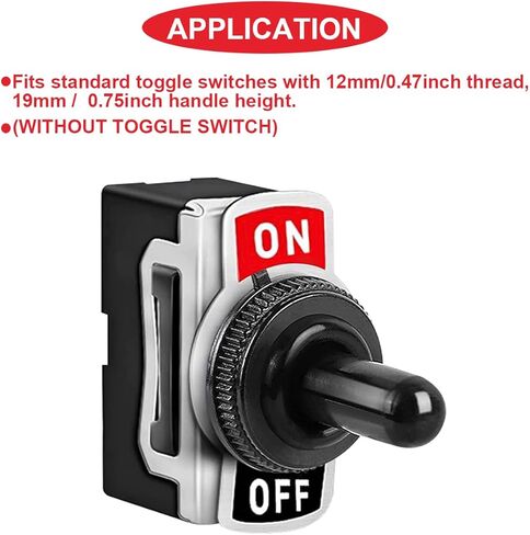 15 قطعة من أغطية الأحذية المطاطية المقاومة للماء لمفتاح التبديل، خيط 12 مم، أغطية غطاء مفتاح التبديل in Kuwait