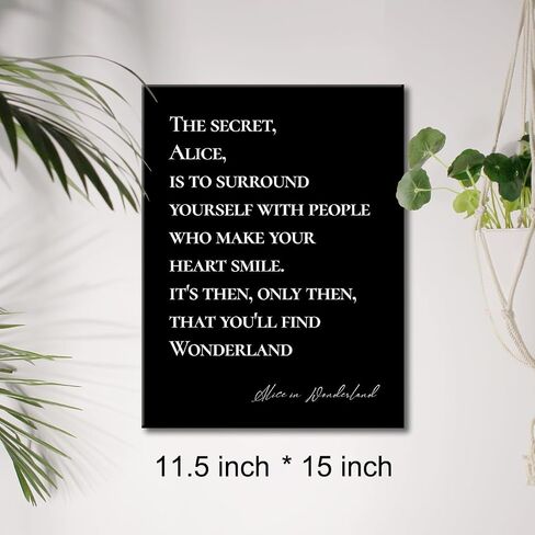 Canvas Wall Art Inspirational Quote Canvas Print Positive Canvas Painting Home Bedroom Wall Decor Framed Gift for Girl Women 12x15 Inch in Saudi Arabia