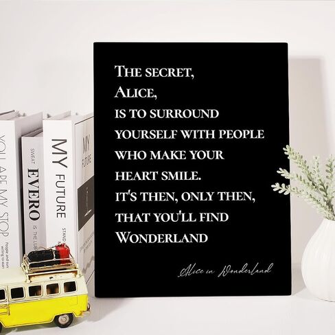 Canvas Wall Art Inspirational Quote Canvas Print Positive Canvas Painting Home Bedroom Wall Decor Framed Gift for Girl Women 12x15 Inch in Saudi Arabia