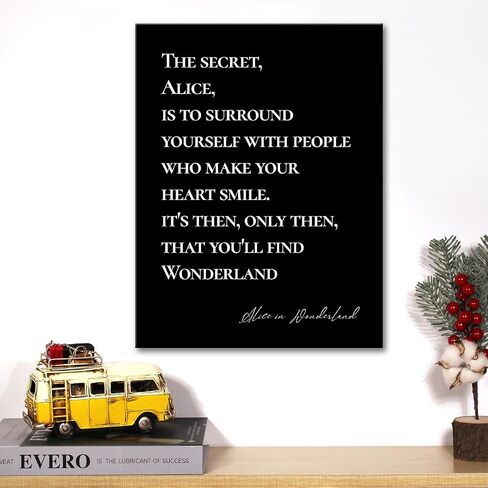 Canvas Wall Art Inspirational Quote Canvas Print Positive Canvas Painting Home Bedroom Wall Decor Framed Gift for Girl Women 12x15 Inch in Saudi Arabia
