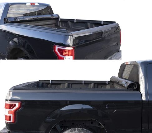 Truck Bed Tonneau Covers Soft Roll Up fits 2014-2018 Chevy Silverado/GMC Sierra 1500 | 2019 Legacy/Limited Only ; 2015-2019 2500HD 3500HD,Fleetside 6.5 ft Bed in Kuwait
