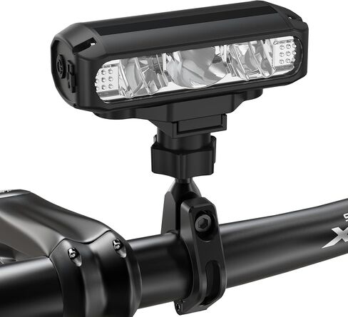 Newest Bike Lights, Bicycle Lights, Super Bright 5 LED Bike Front Light for Night Riding Rechargeable, Waterproof Bike Headlight with Power Bank at 8000/4000 mAh, 4 Light Modes-2600/1200LM in Saudi Arabia