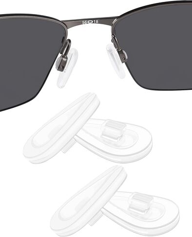 BLAZERBUCK Replacement Nose Pads Nose Piece for Oakley Limit Switch OX5119/OX5121 Glasses - Clear + Clear in Saudi Arabia
