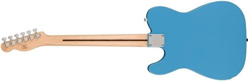 Squier Sonic Telecaster Electric Guitar California Blue, Laurel Fingerboard Bundle with Fender Logo Guitar Strap Black, Fender 12-Pack Celluloid Picks, and Straight/Angle Instrument Cable in Saudi Arabia