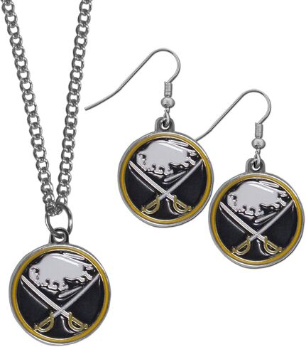 Siskiyou NHL unisex-adult Dangle Earrings and Chain Necklace Set in Saudi Arabia