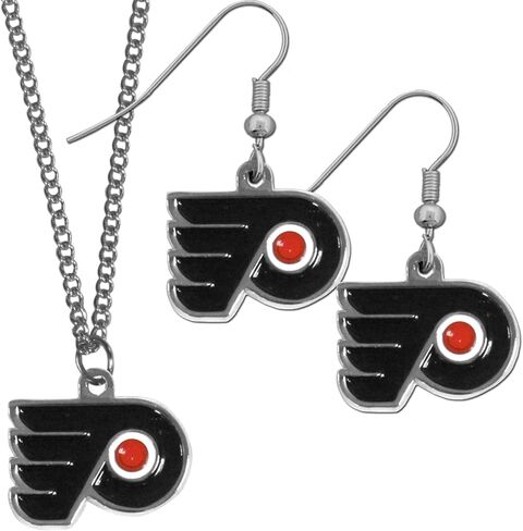 Siskiyou NHL unisex-adult Dangle Earrings and Chain Necklace Set in Saudi Arabia