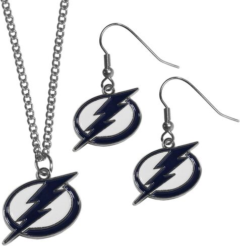 Siskiyou NHL unisex-adult Dangle Earrings and Chain Necklace Set in Saudi Arabia