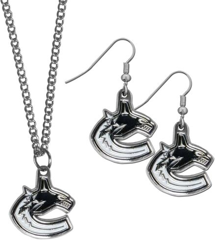 Siskiyou NHL unisex-adult Dangle Earrings and Chain Necklace Set in Saudi Arabia