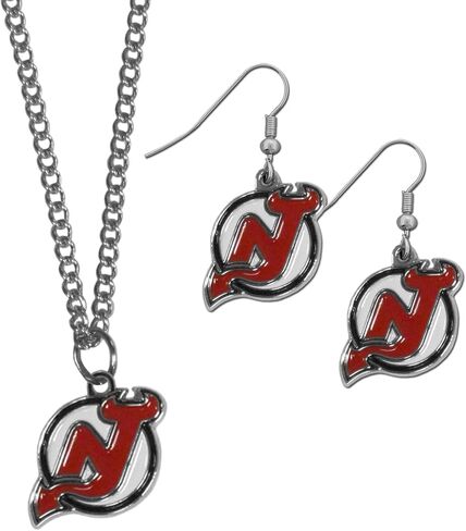 Siskiyou NHL unisex-adult Dangle Earrings and Chain Necklace Set in Saudi Arabia