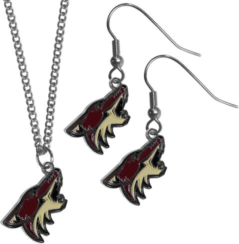 Siskiyou NHL unisex-adult Dangle Earrings and Chain Necklace Set in Saudi Arabia