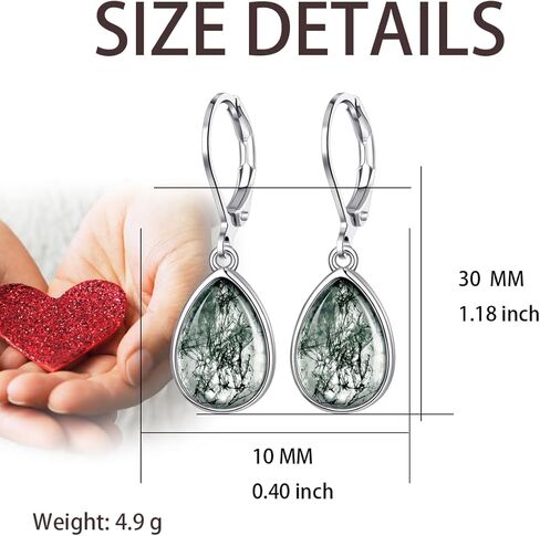 TALYKONG Hummingbird Earrings for Women Larimar Teardrop Leverback Dangle Earrings Jewely for Girls in Kuwait