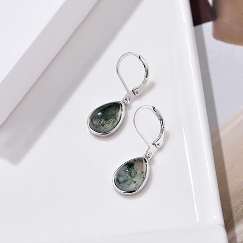 TALYKONG Hummingbird Earrings for Women Larimar Teardrop Leverback Dangle Earrings Jewely for Girls in Kuwait