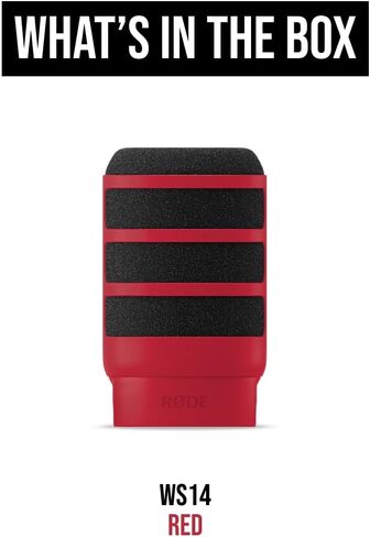مرشح RØDE WS14 Premium Pop لـ PodMic وPodMic USB (أحمر) in Kuwait
