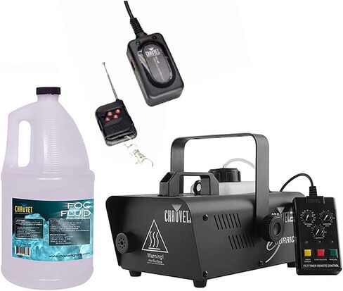 ماكينة الضباب/الدخان CHAUVET Hurricane H1200 + جهاز تحكم لاسلكي FC-W + سائل الضباب FJU in Saudi Arabia