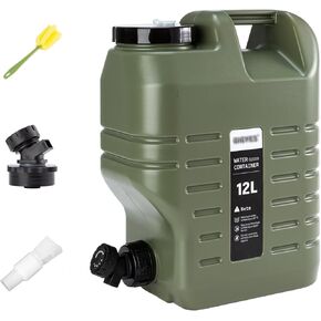 Camping Water Jug with Spigot, 4.75 Gallon Camping Water Container, GIGYES Portable BPA Free Water Storage Containers for Outdoor Hiking and Emergency Storage