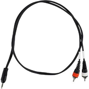 Rockville RNRMR10 10' 3.5mm 1/8 Inches TRS to Dual RCA Cable 100% Copper, 10 Foot