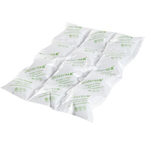 Delivery Tek 11.4 x 7.7 Inch Ice Sheets, 10 Durable Cold Packs - Easy-To-Use Design, Leakproof, Plastic Shipping Ice Packs, Reusable, For Frozen Meat, Vegetables, or Beverages - Restaurantware