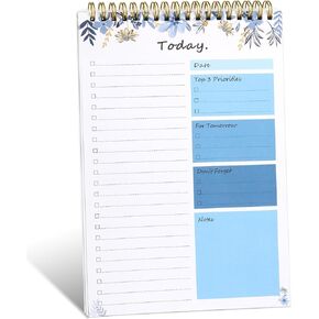 To Do List notepad - To Do List Notebook for Work with 52 Sheets, Undated Daily Planner Perfect for Daily Tasks and Goal Setting, To Do List Notepad Suitable for Office, Desk, Classroom,