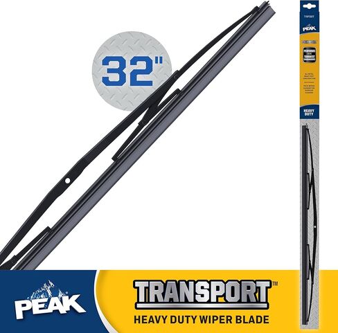 شفرة ممسحة الزجاج الأمامي ذات سرج عريض شديدة التحمل مقاس 32 بوصة من PEAK Transport، استبدال شفرة ممسحة معدنية متينة للشاحنات والمركبات الترفيهية والحافلات in Kuwait