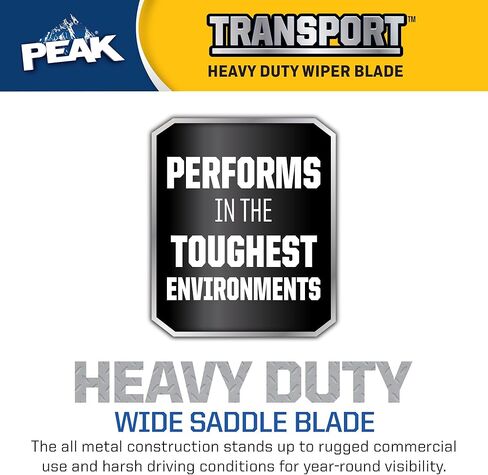 شفرة ممسحة الزجاج الأمامي ذات سرج عريض شديدة التحمل مقاس 32 بوصة من PEAK Transport، استبدال شفرة ممسحة معدنية متينة للشاحنات والمركبات الترفيهية والحافلات in Kuwait