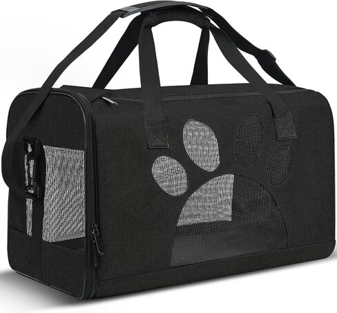 Cat Carrier, Dog Pet Carrier for Small Medium Cats Puppies up to 12 Lbs, Airline Approved Carrier Soft Sided, Collapsible Travel Cat Carrier - MIYCOO in Kuwait