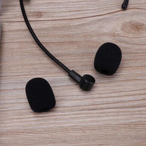 20PCS Mini Microphone Cover,Microphone Windscreen Foam Cover,Noise Reduction and Protection,for Lapel Headset Microphone or Other Variety of Microphone (Black) in Saudi Arabia