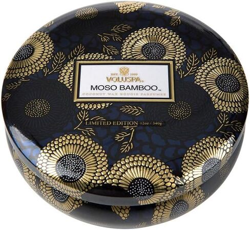 3 Wick Tin Candle - Eucalyptus and White Sage by Voluspa for Unisex - 12 oz Candle in Saudi Arabia