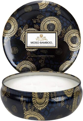 3 Wick Tin Candle - Eucalyptus and White Sage by Voluspa for Unisex - 12 oz Candle in Saudi Arabia