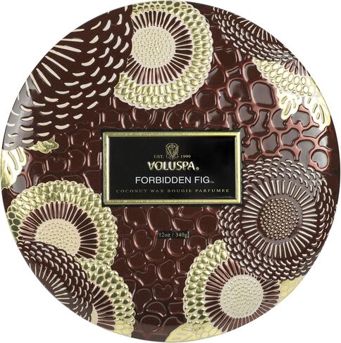 3 Wick Tin Candle - Eucalyptus and White Sage by Voluspa for Unisex - 12 oz Candle in Saudi Arabia