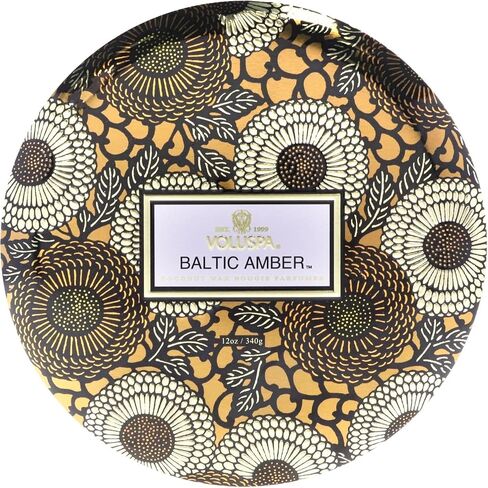 3 Wick Tin Candle - Eucalyptus and White Sage by Voluspa for Unisex - 12 oz Candle in Saudi Arabia